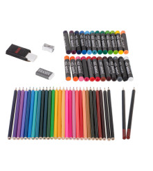 Set Pictura si Desen pentru Copii 145 Piese in Valiza Roz