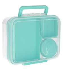 Cutie de pranz Compartimentat 2200 ml Recipient 150 ml Verde menta