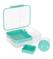 Cutie de pranz Compartimentat 2200 ml Recipient 150 ml Verde menta