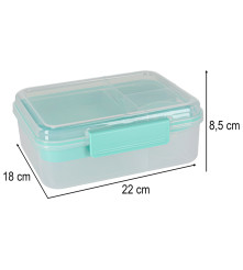Cutie de pranz Compartimentat 2200 ml Recipient 150 ml Verde menta