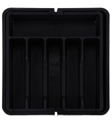 Organizator Extensibil pentru Tacamuri 8 Compartimente Negru