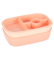 Cutie de pranz (sendwich) Compartimentat 1900 ml cu 8 Compartimente si Tacamuri Roz