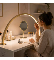 Lampa Cosmetica LED Fara Umbra pentru Manichiura 368 LED Aurie