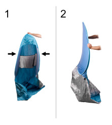 Cort de Plaja Pop-Up cu Protectie UV50 Autodesfasurare 140 cm