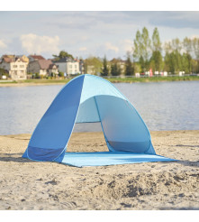 Cort de Plaja Pop-Up cu Protectie UV50 Autodesfasurare 140 cm