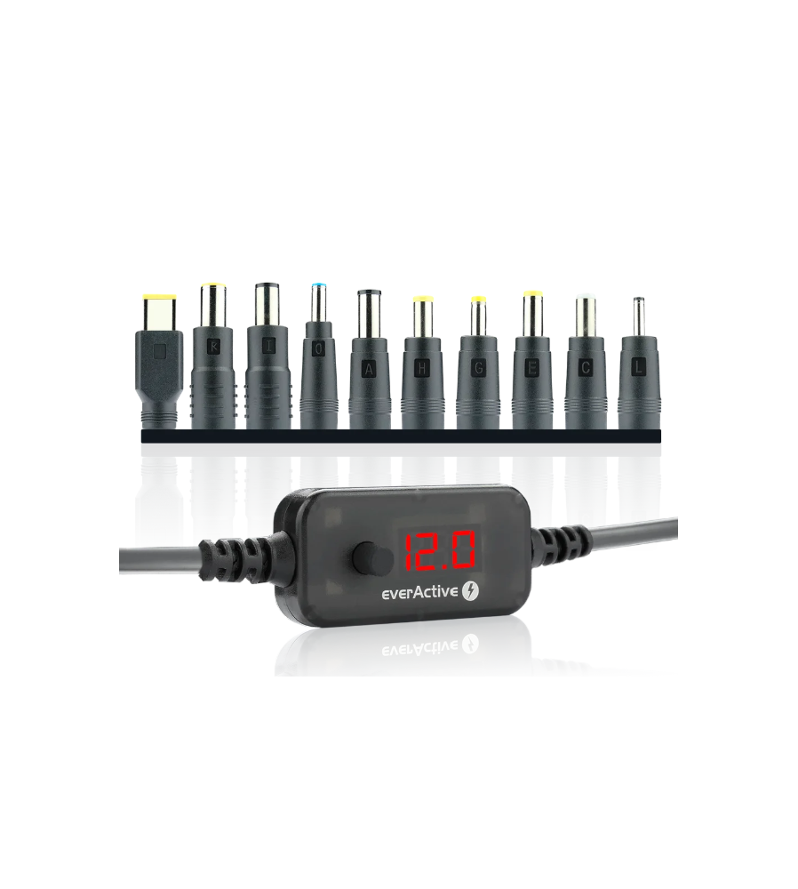 Adaptor Universal USB-C PD cu Selector Tensiune 5V-20V 65W 10 Mufe