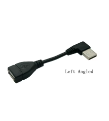 Cablu Prelungitor USB 3.0, USB-A Tata la USB-A Mama Unghi 90° Stanga 5 Gbps 30 cm