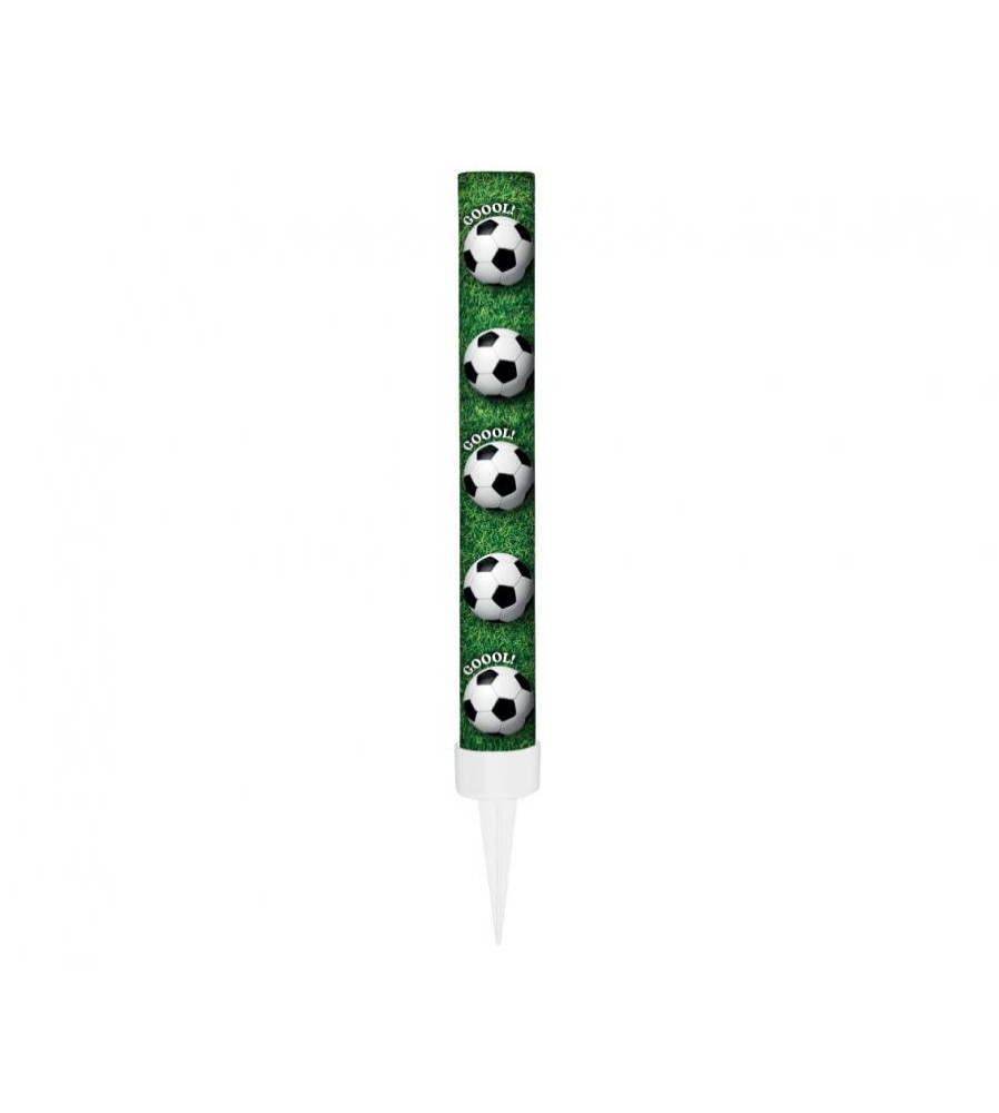 Artificii pentru Tort model Fotbal 12 cm Verde