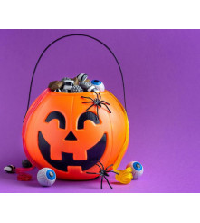Galeta Dovleac model Halloween 16 x 14 cm Portocalie
