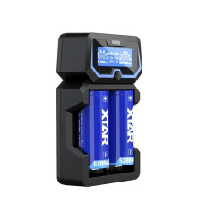 Incarcator Acumulatori XTAR X2 Li-Ion / Ni-MH 2 Sloturi LCD 2A 18650, 21700, 26650