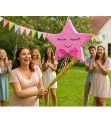 Pinata model Stea 45 x 8 x 43 cm Roz