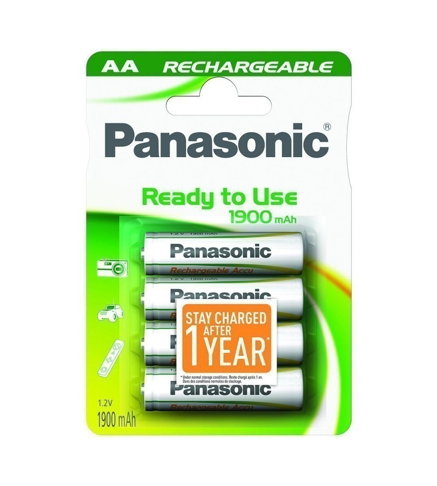 Set 4 Acumulatori Panasonic Evolta AA HR6 1900mAh 1.2V Ni-MH