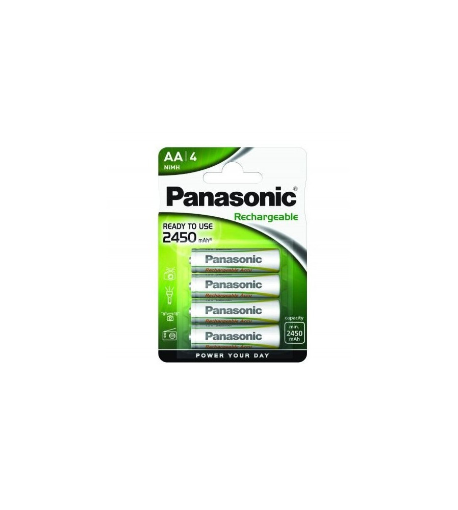Set 4 Acumulatori Panasonic Evolta AA HR6 2450mAh 1.2V Ni-MH