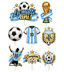 Set 8 Toppere Model Messi...