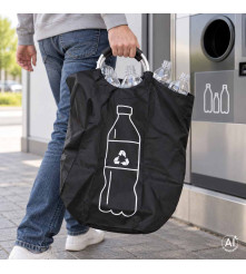 Sac Pliabil pentru Sticle Returnabile si Reciclare 82L Impermeabil