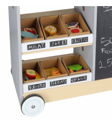 Magazin din Lemn pentru Copii cu Roti Food Truck