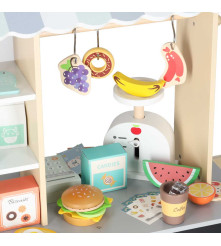 Magazin din Lemn pentru Copii cu Roti Food Truck