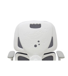 Scaun Ergonomic de Birou pentru Copii Rotativ si Reglabil cu Suport Picioare Gri