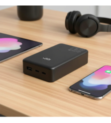 Baterie Externa everActive EB-22QB 20000mAh 20W 2x USB-C + USB-A ecran LCD