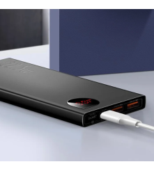 Baterie Externa Baseus Adaman 10000mAh 22.5W QC3.0 SCP PD 2x USB-A + USB-C Afisaj LED