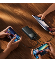Baterie Externa Baseus EnerFill FP41 30000mAh 22.5W, 2x USB-A + USB-C Afisaj LED