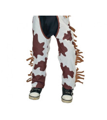 Costum Cowboy pentru Baieti Vesta, Pantaloni Esarfa si Curea 110/120 cm