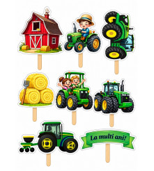 Set 8 Toppere Model Tractor...