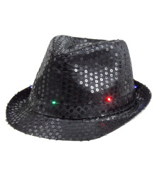 Palarie Neagra cu LED...