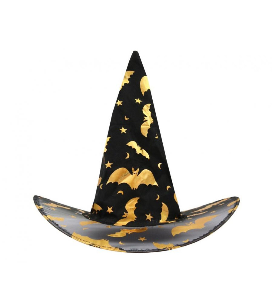 Palarie de Vrajitoare Neagra Marime Universala, Accesoriu Halloween si Carnaval