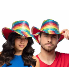 Palarie Cowboy Curcubeu din...