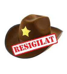 RESIGILAT Palarie cowboy maro
