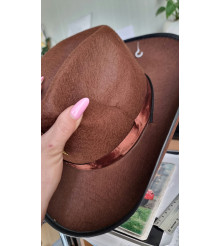 RESIGILAT Palarie cowboy maro
