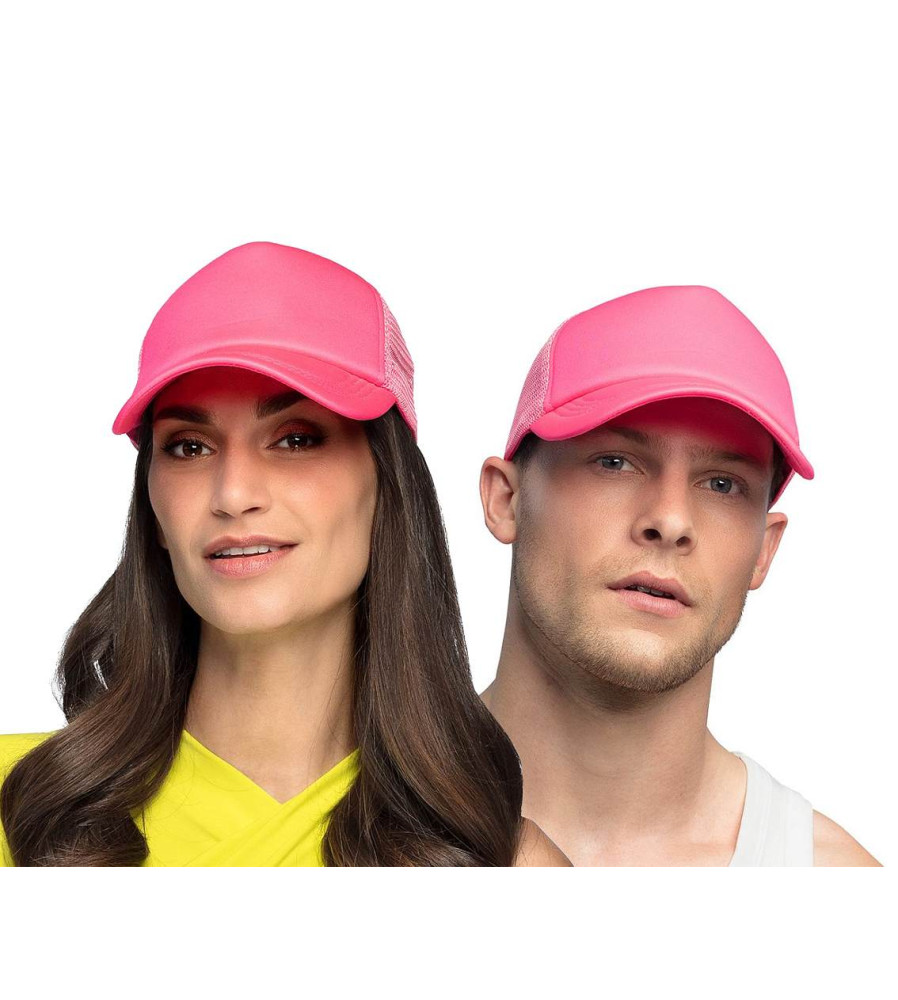 Sapca Neon Roz Reglabila, Marime Universala, Accesoriu Carnaval si Petreceri