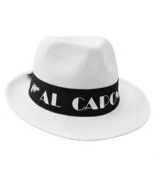 RESIGILAT Palarie Al Capone, alb
