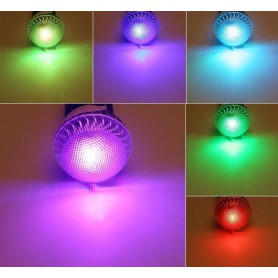 Oem - Bec LED 9W E27 RGB cu telecomanda - E27 LED - CG007-CB