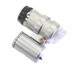 45X Mini Lupa Microscop de Buzunar LED Lupa Bijutier