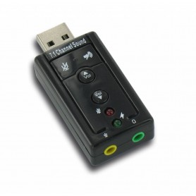 Oem - Dolphix USB 7.1 Sound Card Adapter YPU116 - Audio adapterek - YPU116
