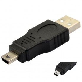 Oem - Adaptor USB A tata la Mini USB cu 5 pini - Adaptoare USB  - AL128