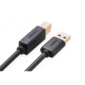 UGREEN, 2M Cablu USB 3.0 A M la B M cable Gold Plated negru UG007, Cabluri imprimantă, UG007