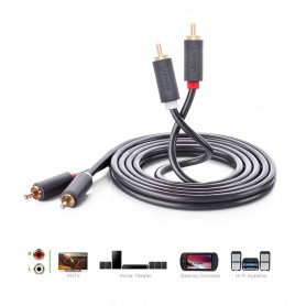 UGREEN - Cablu 2 RCA tata la 2 RCA tata - Cabluri audio - UG011-CB