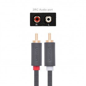 UGREEN - Cablu 2 RCA tata la 2 RCA tata - Cabluri audio - UG011-CB