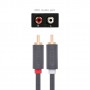UGREEN - Cablu 2 RCA tata la 2 RCA tata - Cabluri audio - UG011-CB