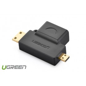 UGREEN - Adaptor Convertor Mini+Micro HDMI Tata la HDMI Mama - HDMI adaptoare - UG053