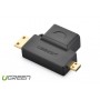 UGREEN - Adaptor Convertor Mini+Micro HDMI Tata la HDMI Mama - HDMI adaptoare - UG053