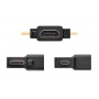 UGREEN - Adaptor Convertor Mini+Micro HDMI Tata la HDMI Mama - HDMI adaptoare - UG053