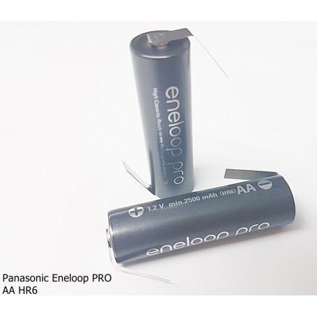 Eneloop - Eneloop PRO AA HR6 Reincarcabile cu Urechi de lipire in Z - Format AA - NK124-CB