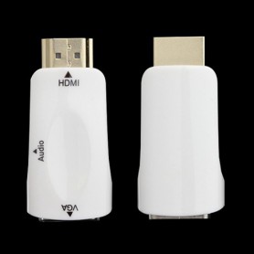 Oem - Convertor Adaptor HDMI la VGA + audio - HDMI adaptoare - AL969-CB