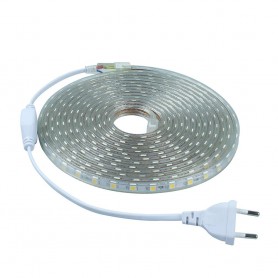 Oem - Banda LED rosie 5M 60led SMD5050 AC 220V Impermeabil - Benzi cu LED-uri - AL277