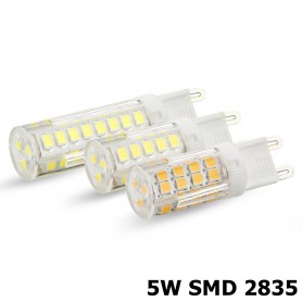 Oem - G9 5W Bec cu LED-uri Alb Rece SMD2835 - Nereglabil - G9 LED - AL412