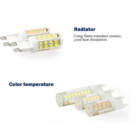 Oem - G9 5W Bec cu LED-uri Alb Rece SMD2835 - Nereglabil - G9 LED - AL412